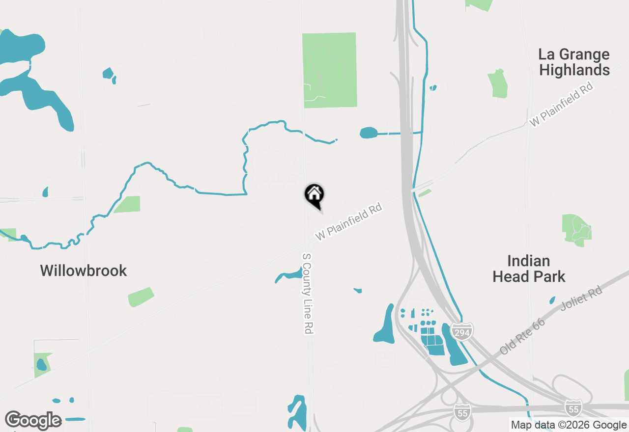 Map of 6413 S County Line Road, Burr Ridge, IL 60527