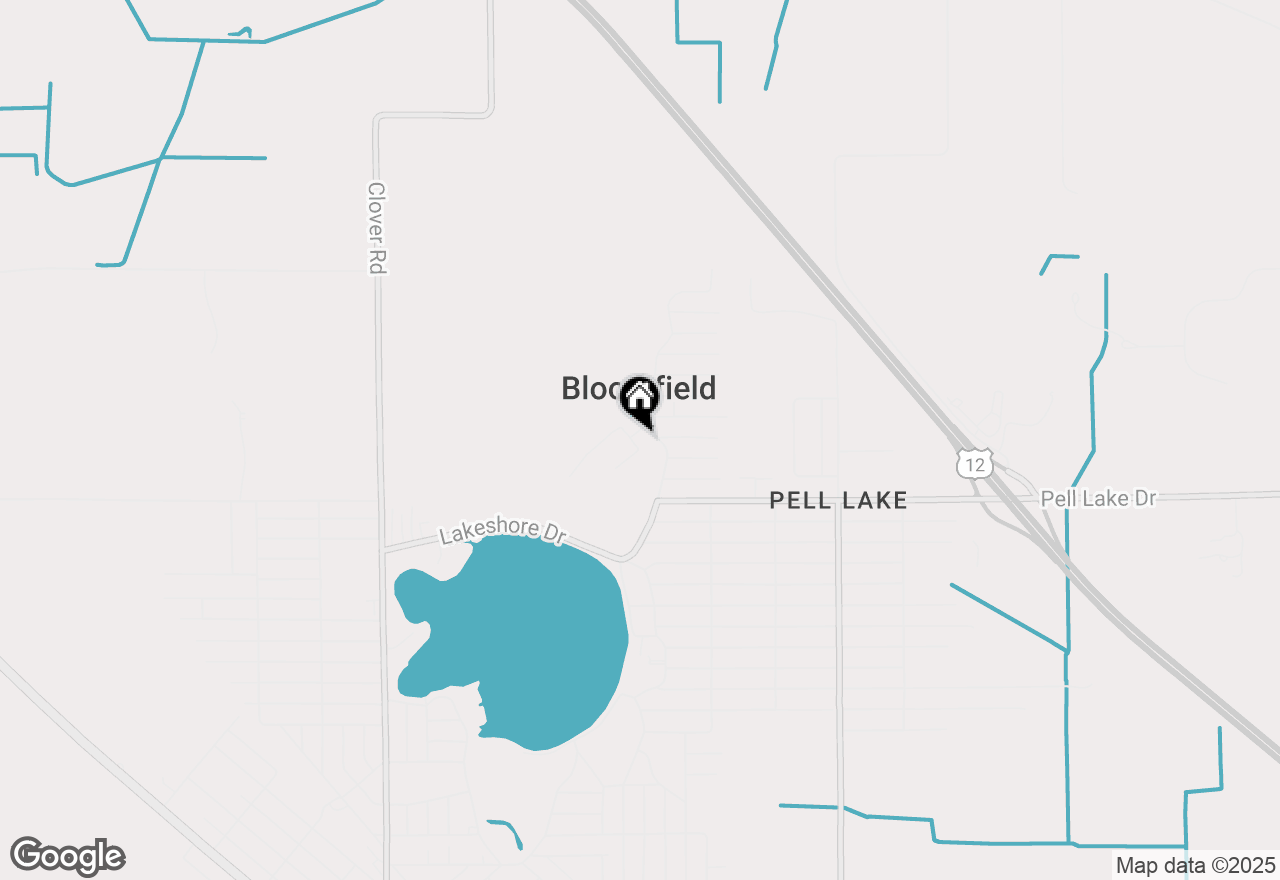 Map of W1099 Crocus Rd, Genoa City, WI 53128