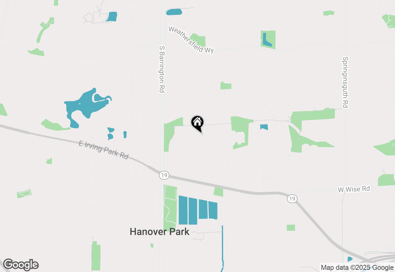 Map of 1307 Kingsbury Drive #A, Hanover Park, IL 60133