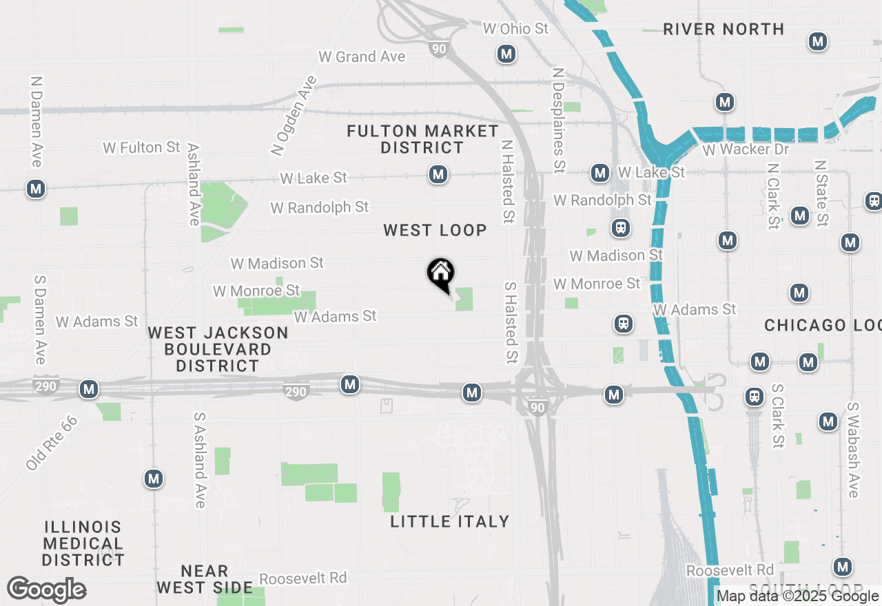 Map of 111 S Morgan Street #406, Chicago, IL 60607