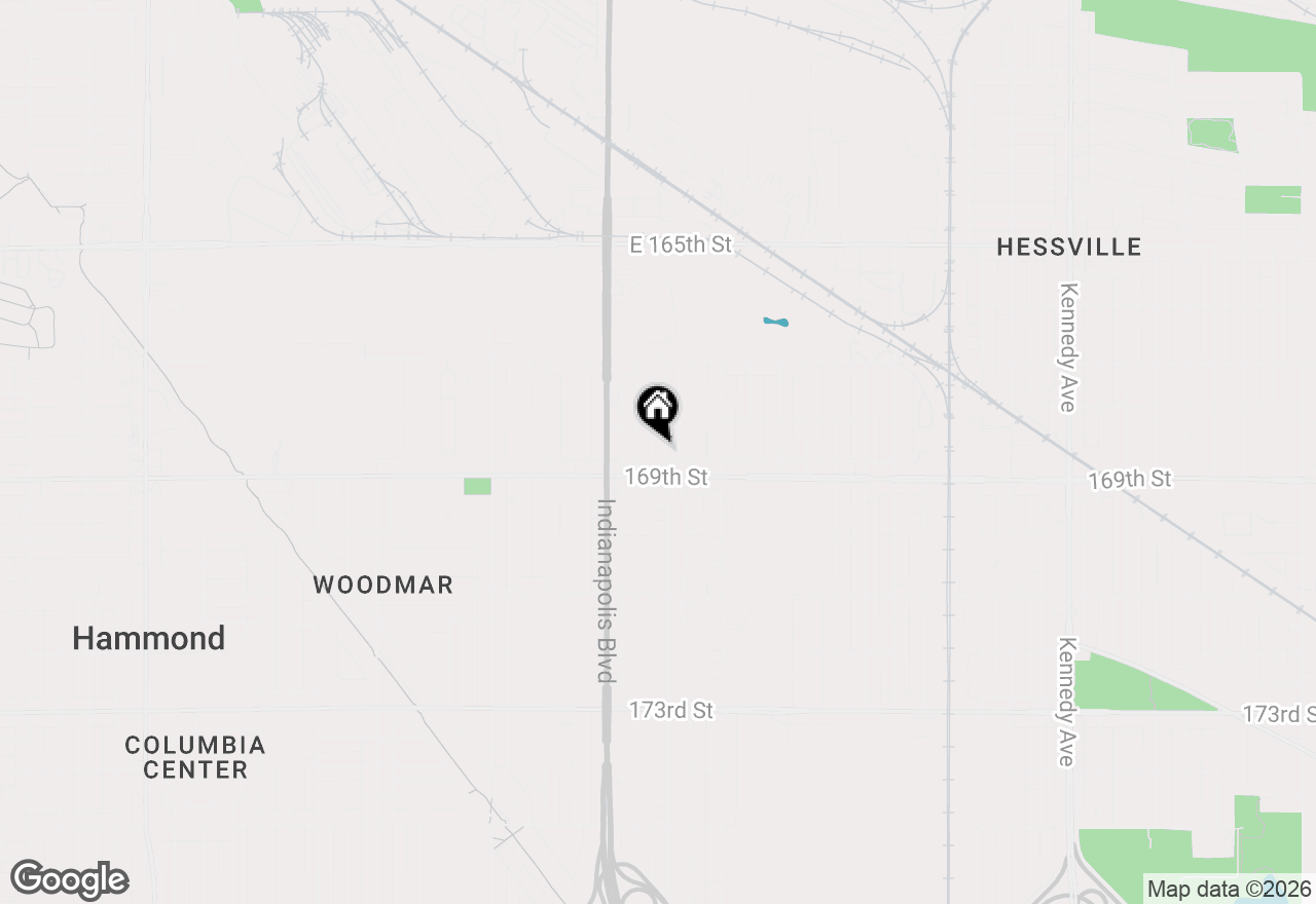 Map of 6832 Waveland Avenue, Hammond, IN 46323