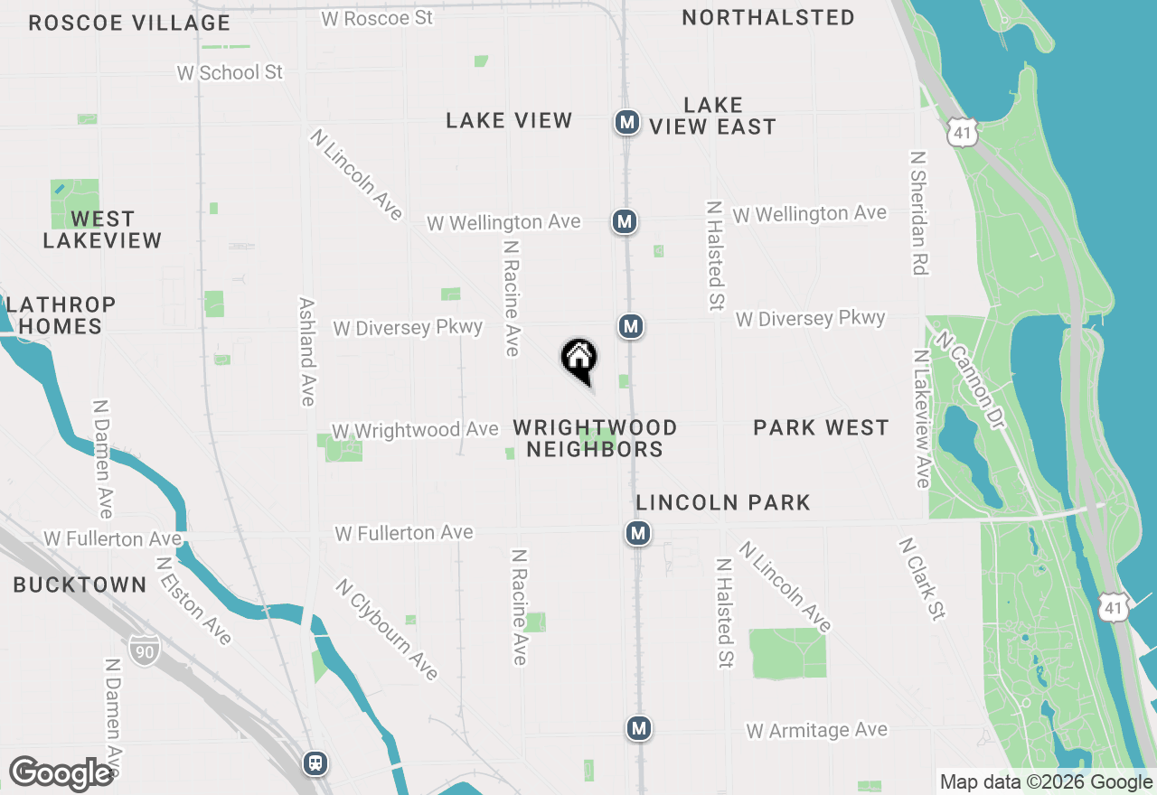 Map of 2654 N Lincoln Avenue #2, Chicago, IL 60614