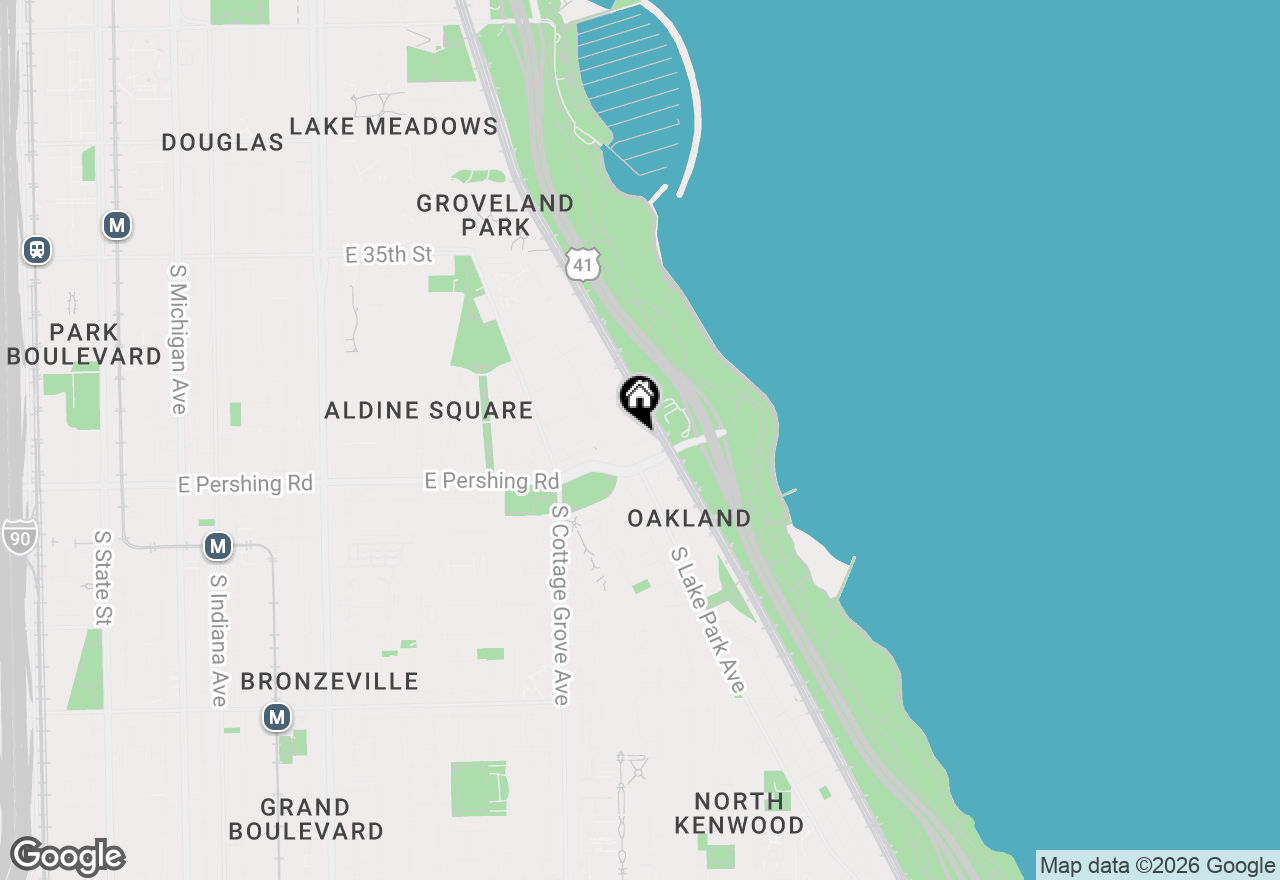 Map of 3901 S Lake Park Avenue #D, Chicago, IL 60653