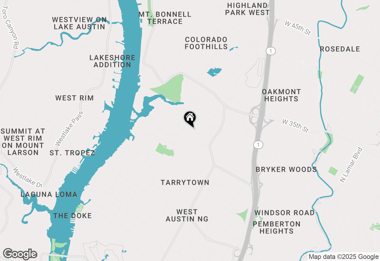 Map of 2802 Deercreek Cir, Austin, TX 78703