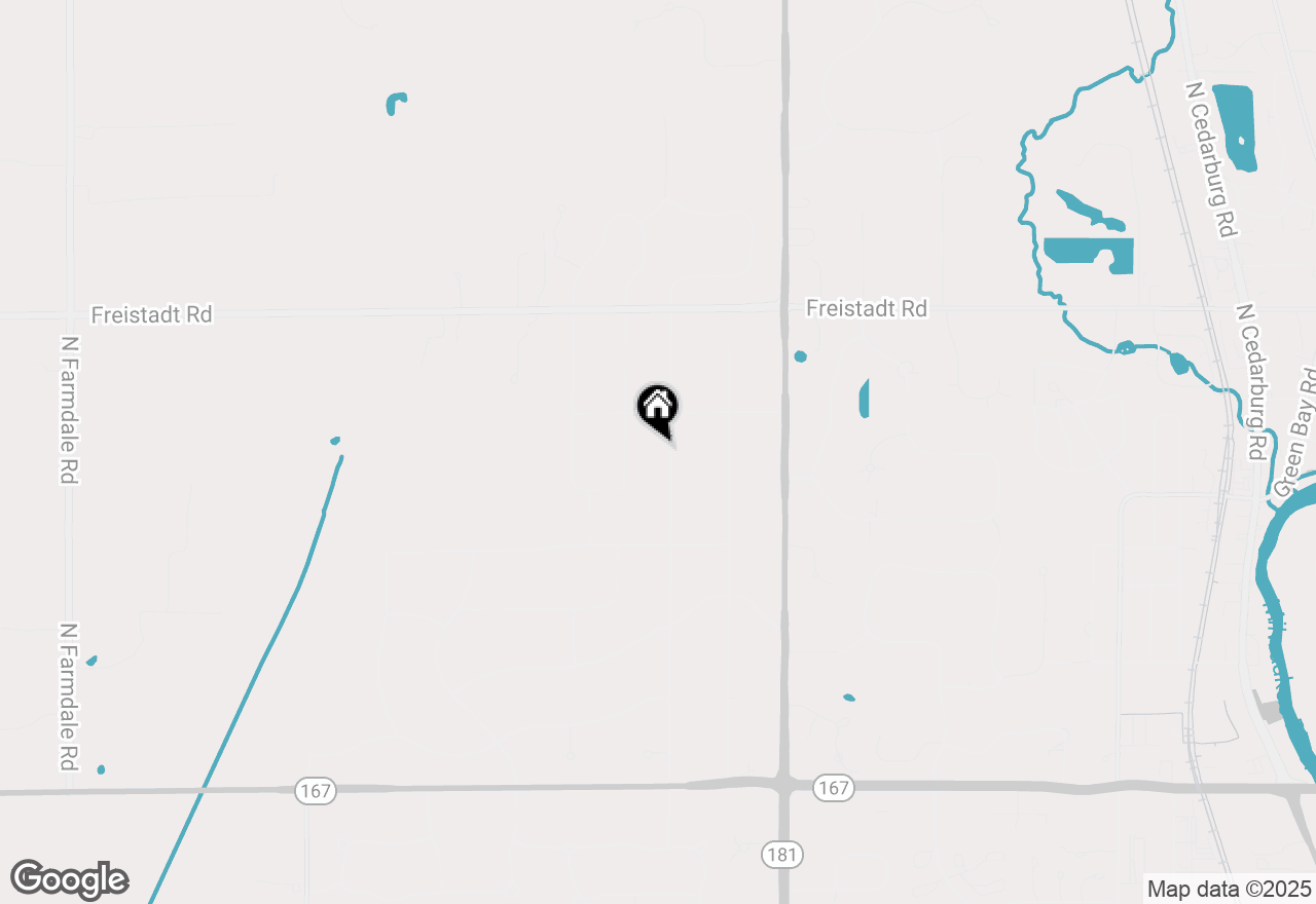 Map of 11747 N Vega Ave, Mequon, WI 53097