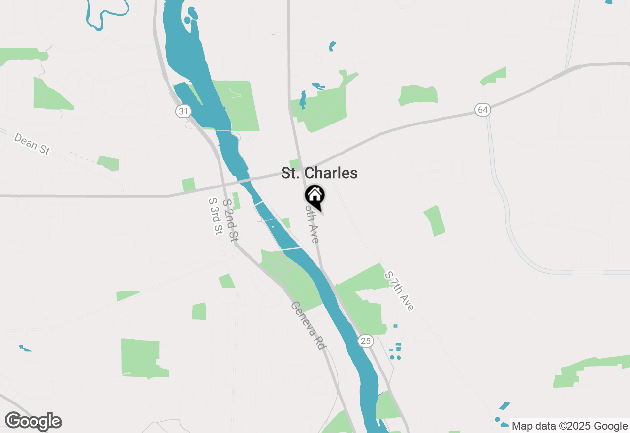 Map of 408 S 5th Avenue, St. Charles, IL 60174