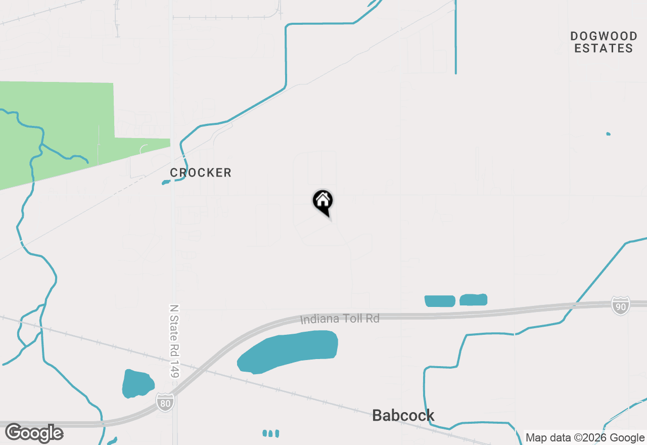 Map of 2524 Hilfiger Drive, Chesterton, IN 46304