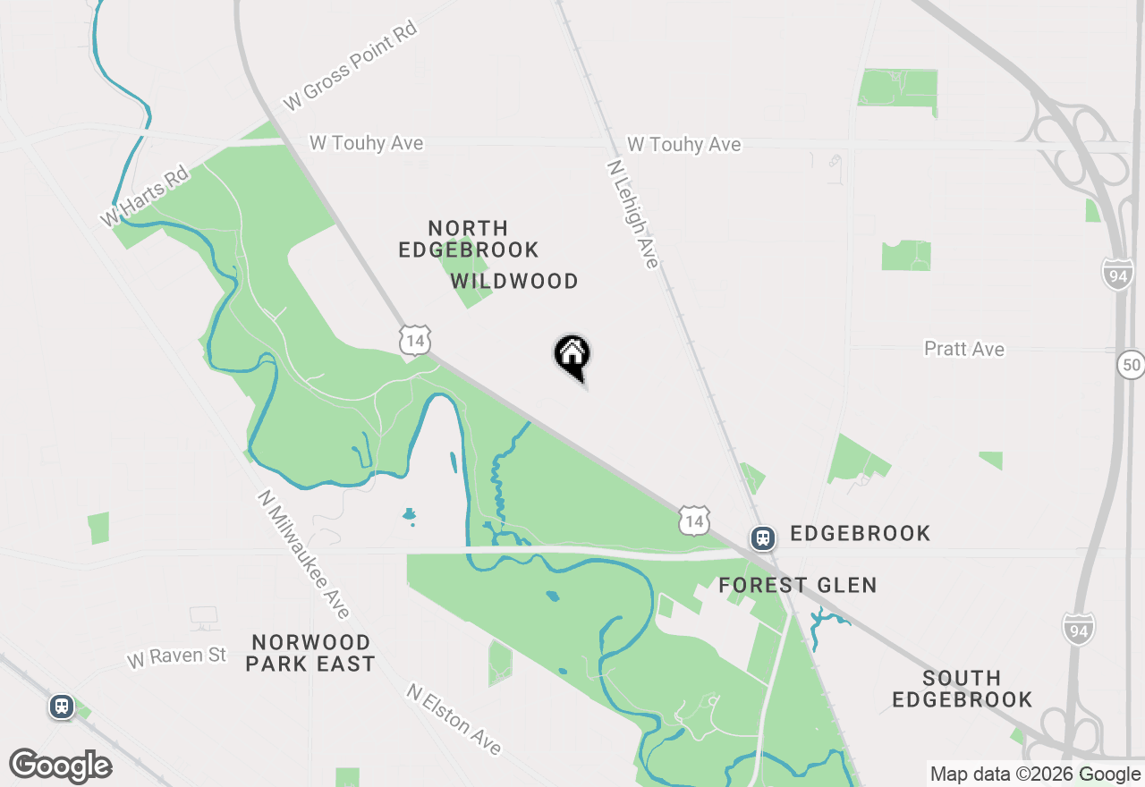 Map of 6650 N Lightfoot Avenue, Chicago, IL 60646