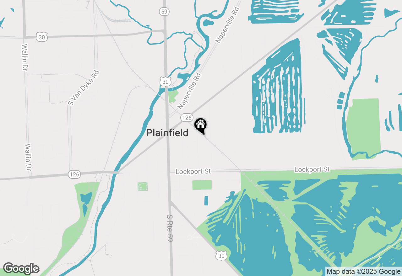 Map of 14903 S Center Street, Plainfield, IL 60544