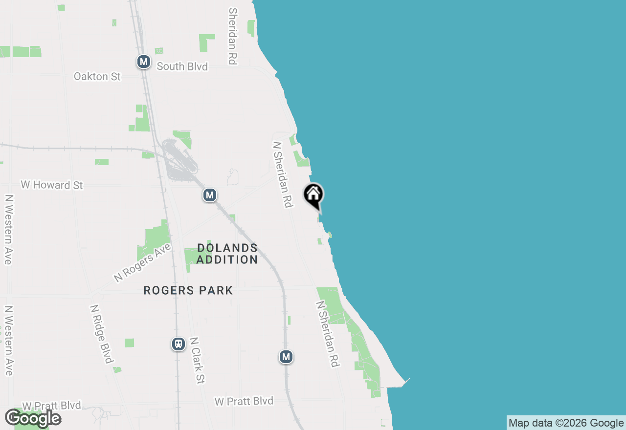 Map of 1316 W Fargo Avenue #404, Chicago, IL 60626