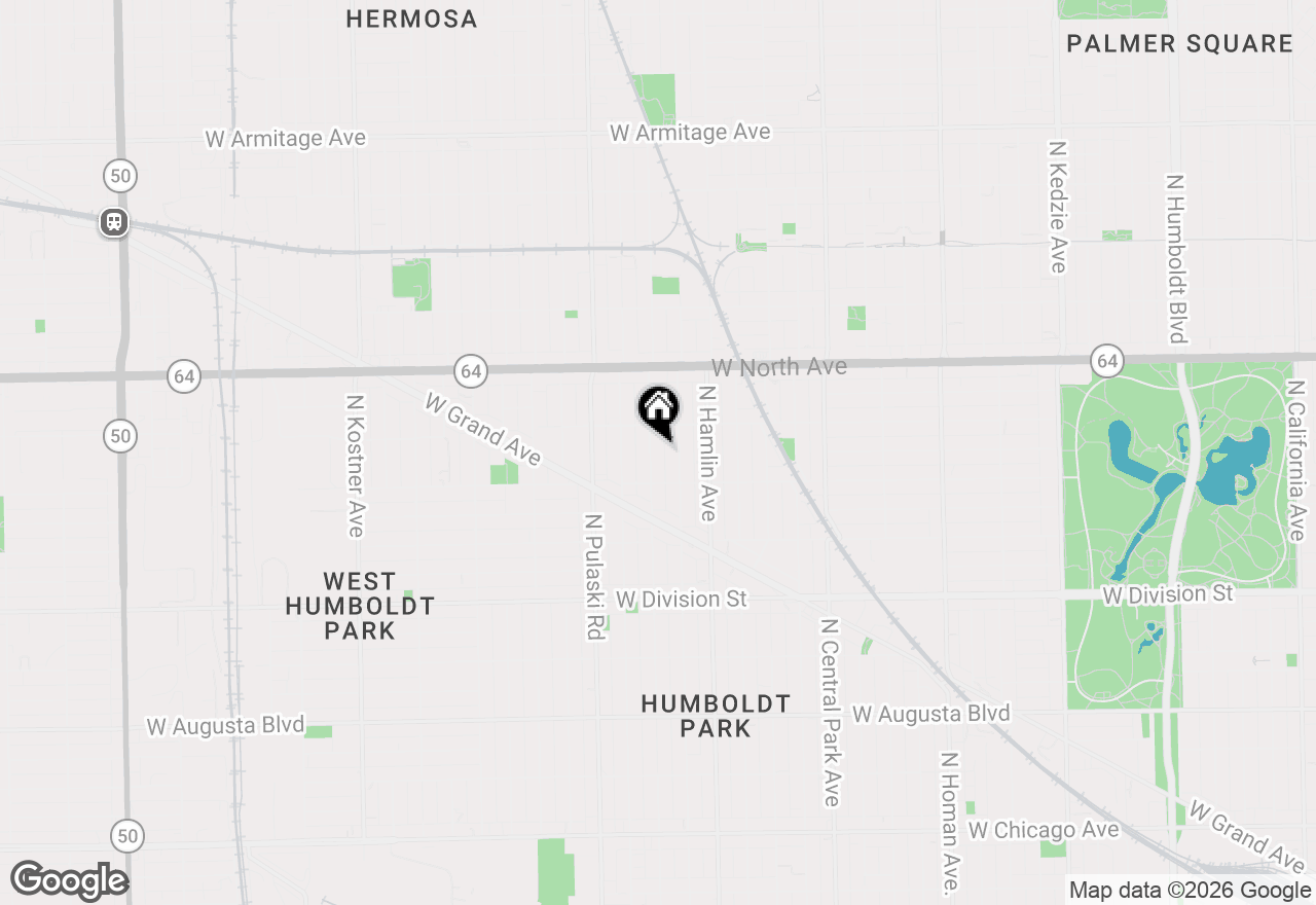 Map of 1431 N Springfield Avenue, Chicago, IL 60651