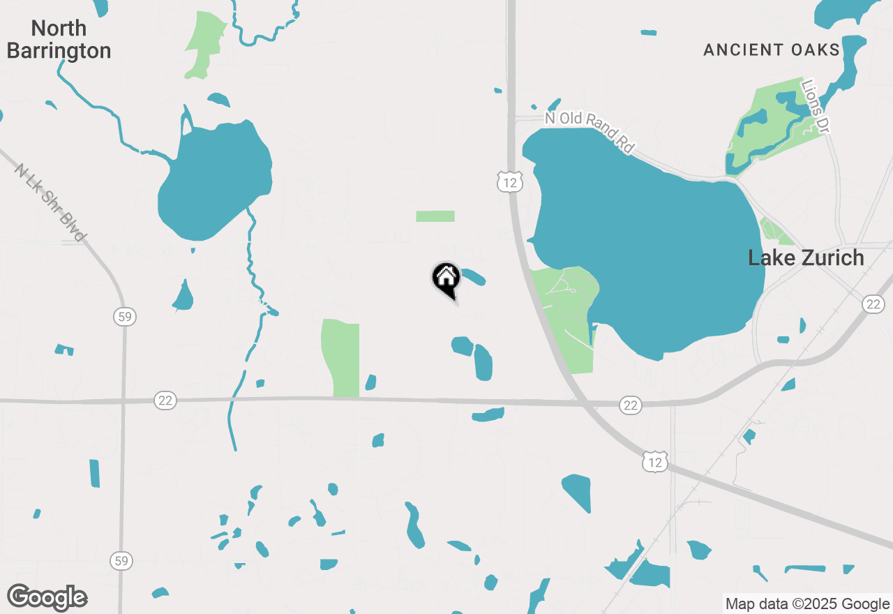 Map of 1073 Poplar Court, Lake Zurich, IL 60047