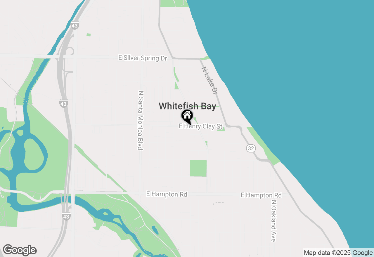 Map of 825 E Henry Clay St #204, Whitefish Bay, WI 53217