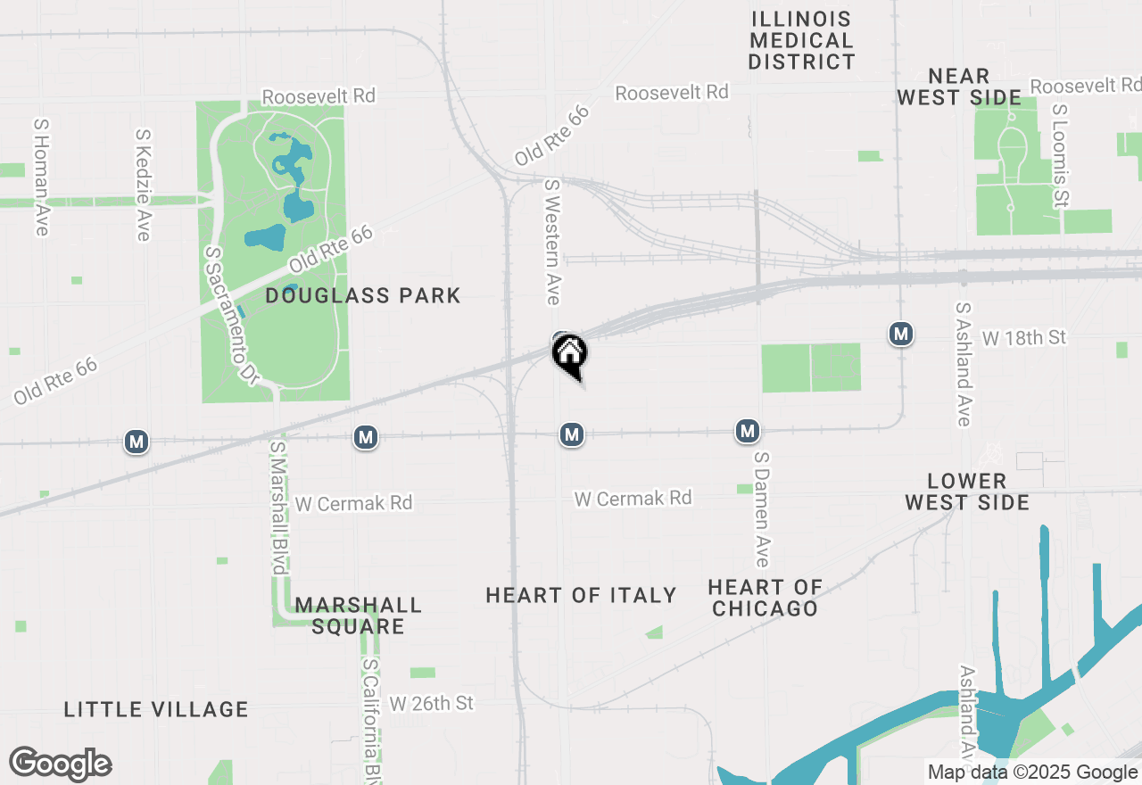 Map of 2346 W 19th Street #3F, Chicago, IL 60608