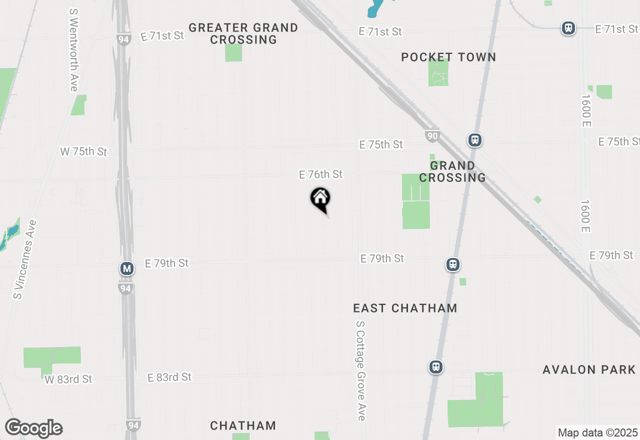 Map of 7737 S Champlain Avenue, Chicago, IL 60619
