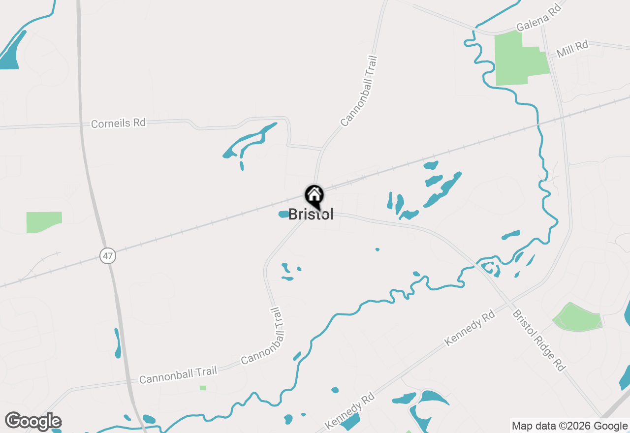 Map of 8 Bristol Ridge Road, Bristol, IL 60512