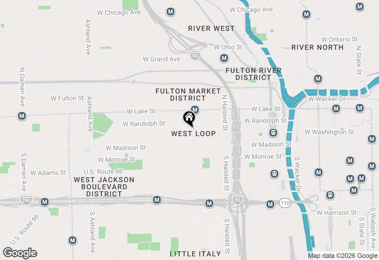 Map of 1000 W Washington Boulevard #145, Chicago, IL 60607
