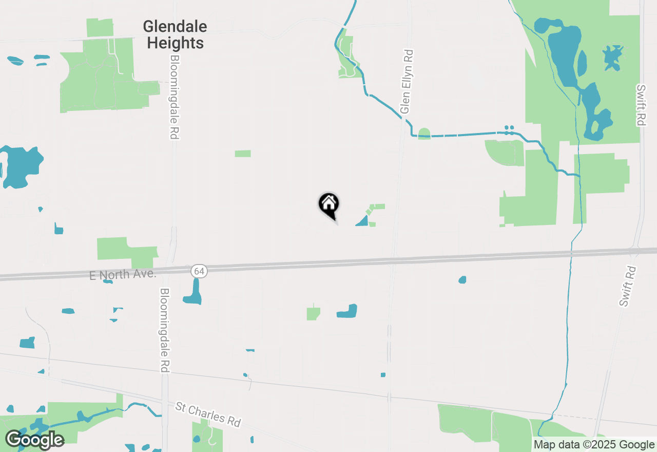 Map of 1274 Prairie Avenue #B, Glendale Heights, IL 60139