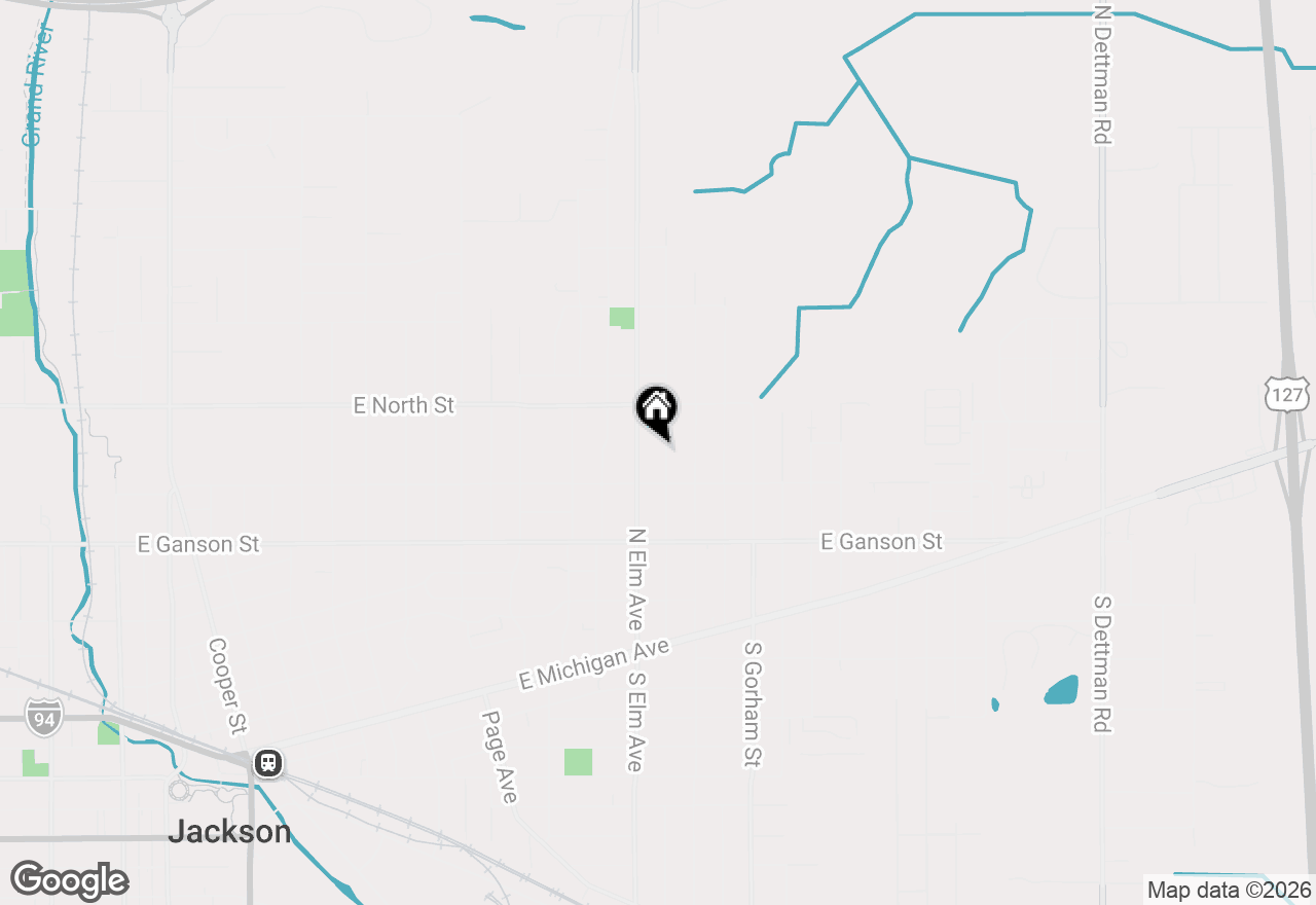 Map of 414 Orange Street, Jackson, MI 49202