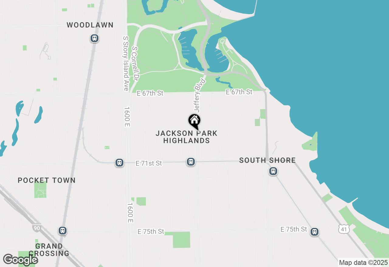 Map of 6922 S Jeffery Boulevard #7N, Chicago, IL 60649