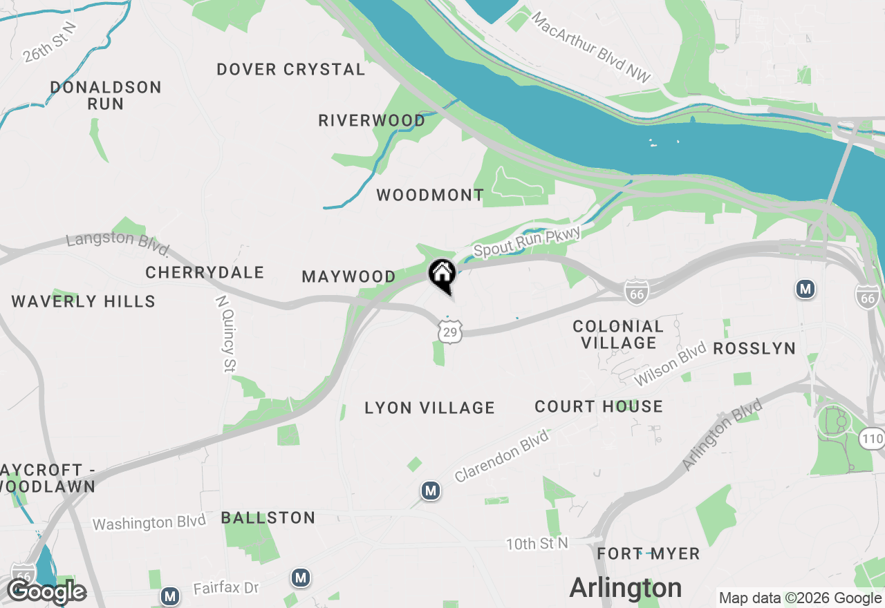 Map of 3000 Spout Run Parkway #A206, Arlington, VA 22201