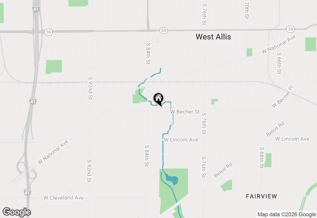 Map of 2067 S 82nd St, West Allis, WI 53219