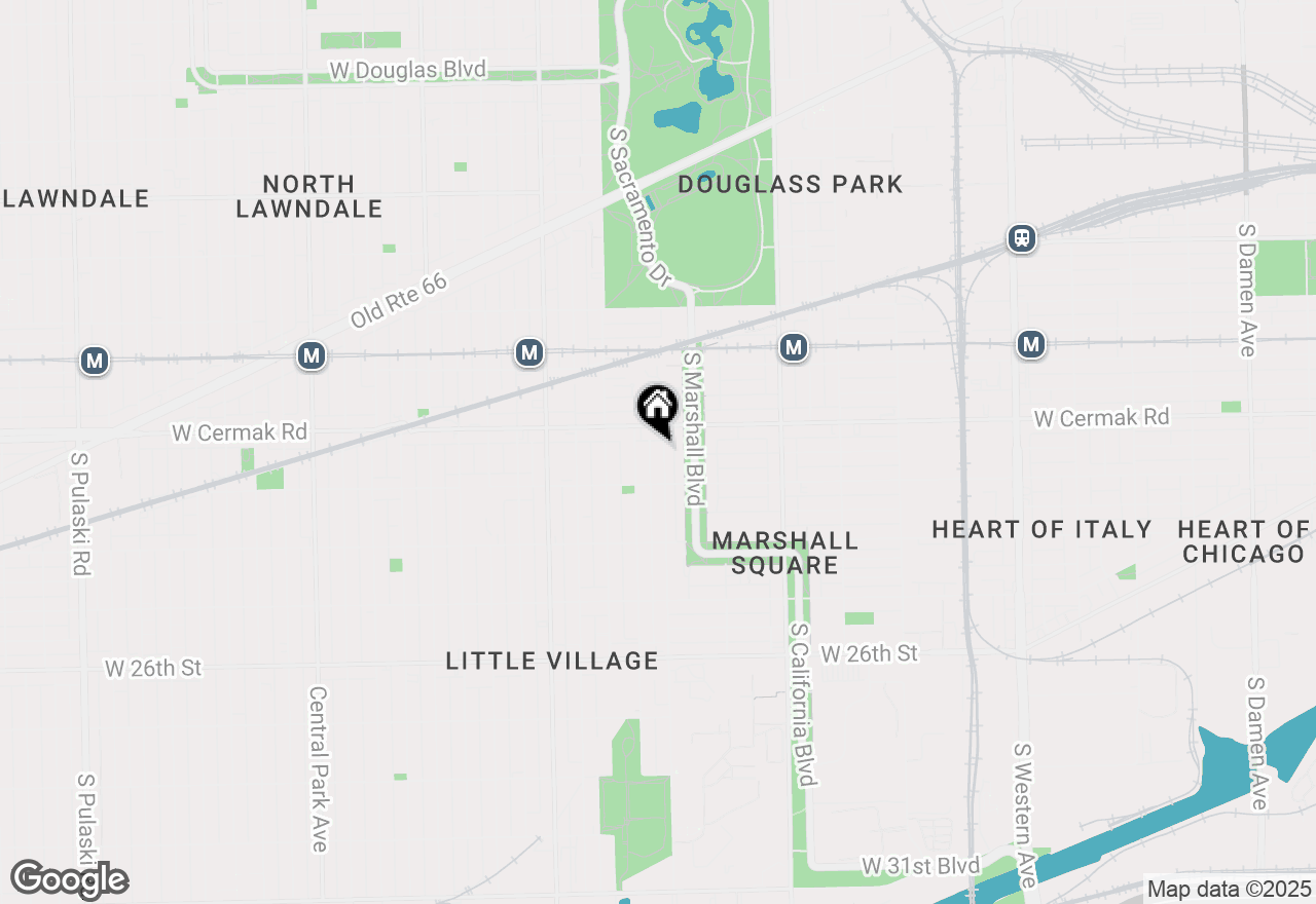 Map of 2224 S Sacramento Avenue #B, Chicago, IL 60623