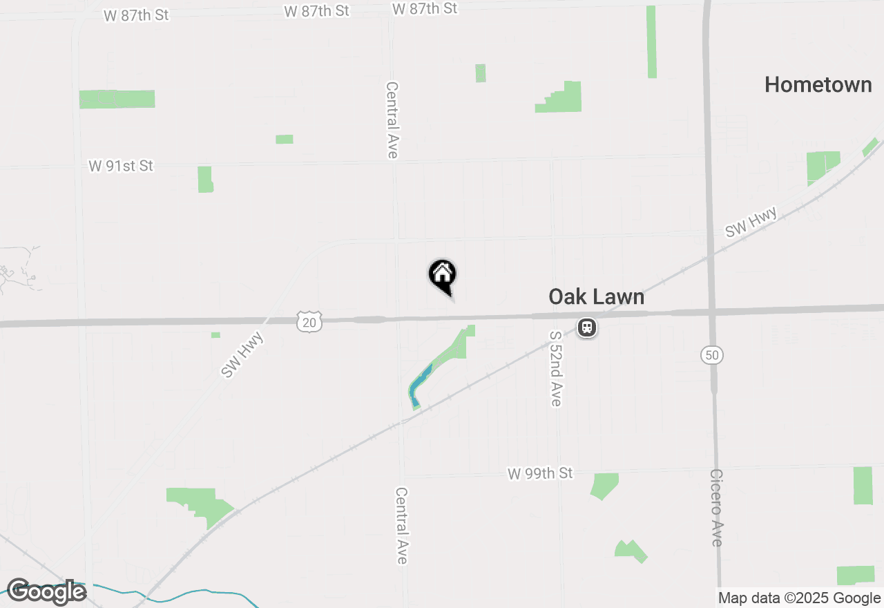 Map of 9429 S 55th Avenue, Oak Lawn, IL 60453