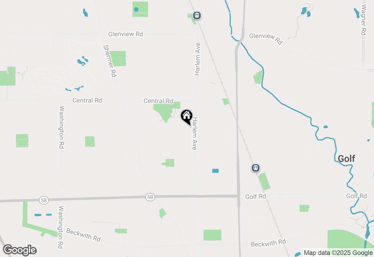 Map of 411 Washington Street, Glenview, IL 60025