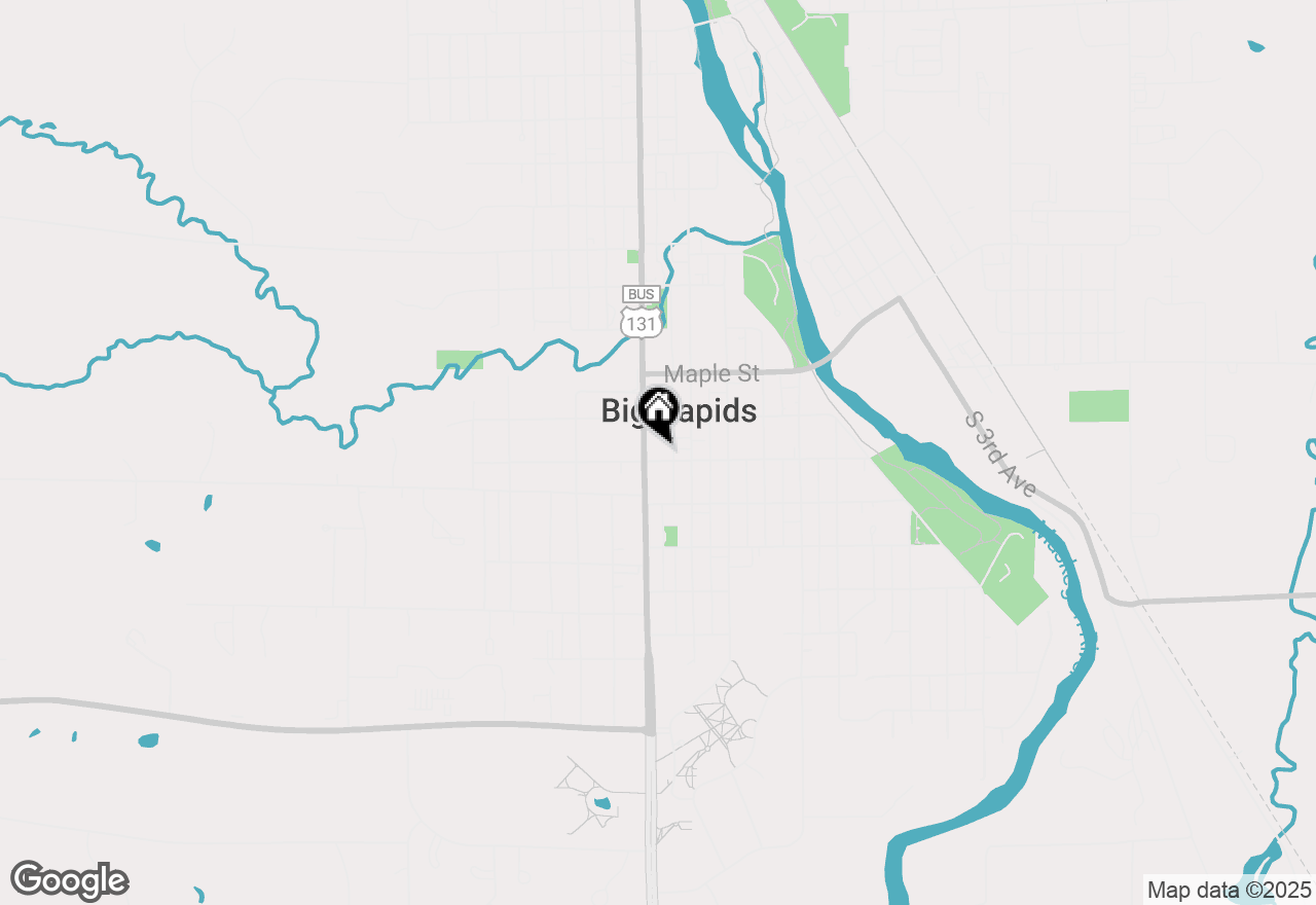 Map of 115 Linden Street, Big Rapids, MI 49307