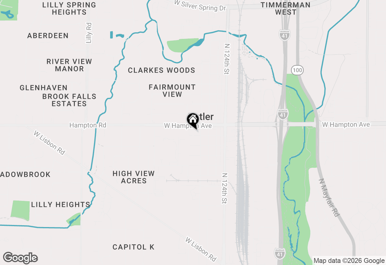 Map of 12765 W Hampton Ave #112, Butler, WI 53007