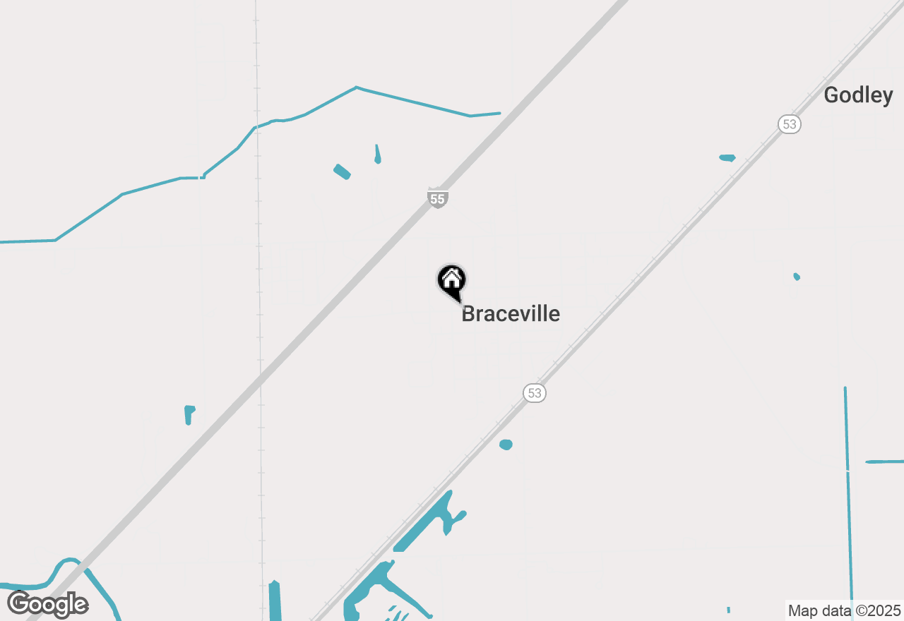Map of 302 N Lennox Street, Braceville, IL 60407