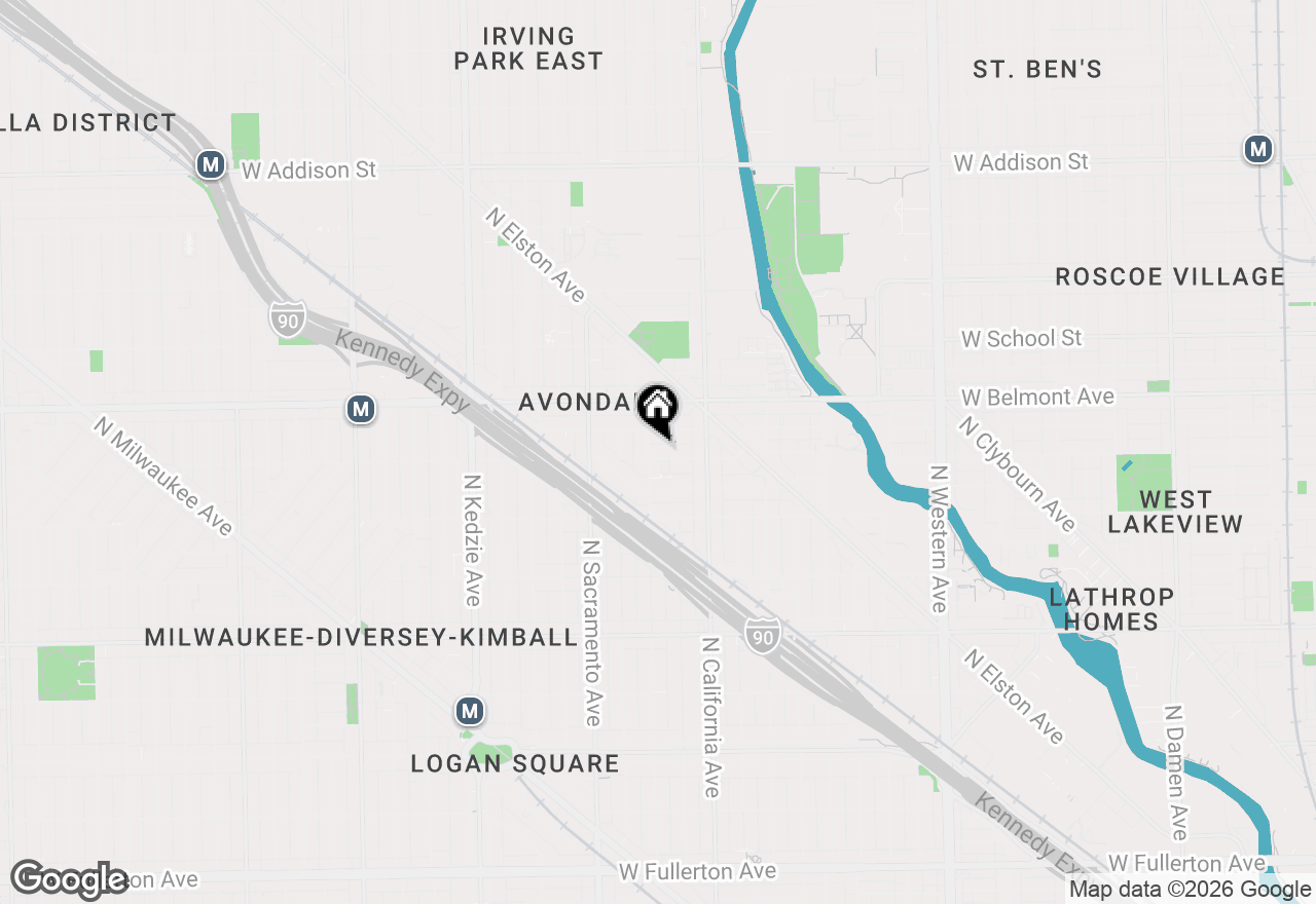 Map of 2850 W Barry Avenue #1R, Chicago, IL 60618