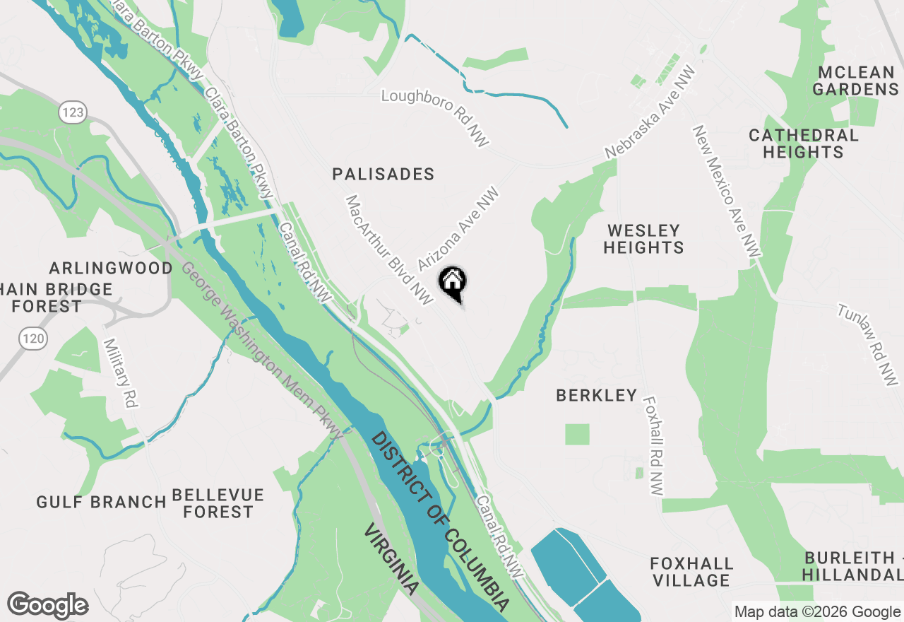 Map of 5043 Dana Place Nw, Washington, DC 20016