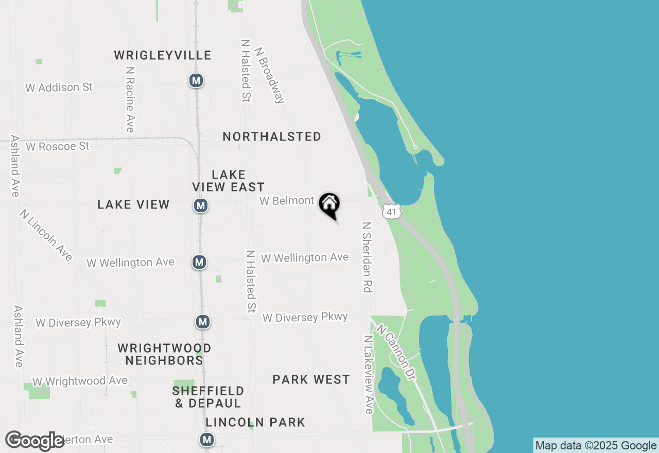 Map of 515 W Briar Place #310, Chicago, IL 60657