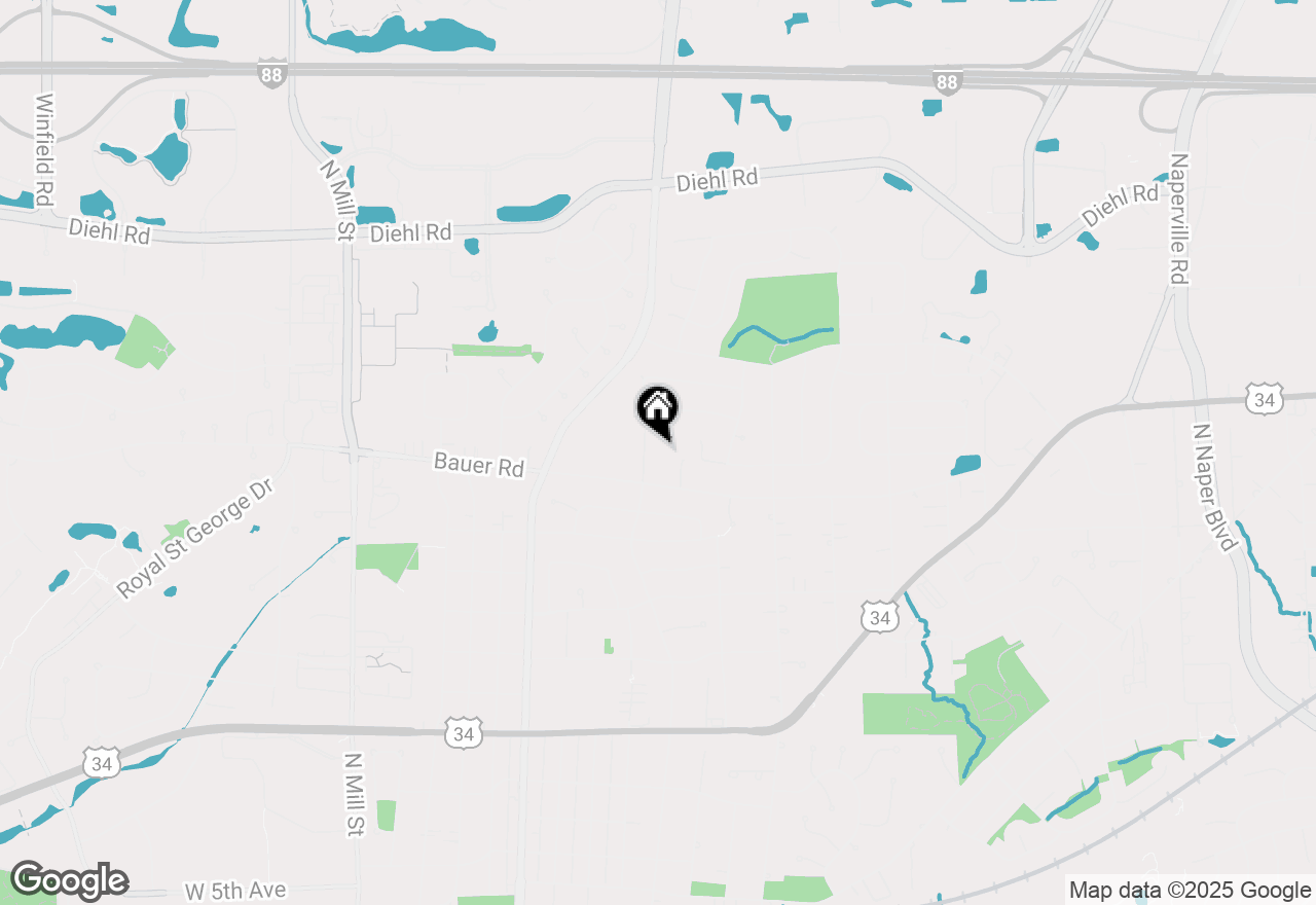 Map of 1520 N Loomis Street, Naperville, IL 60563