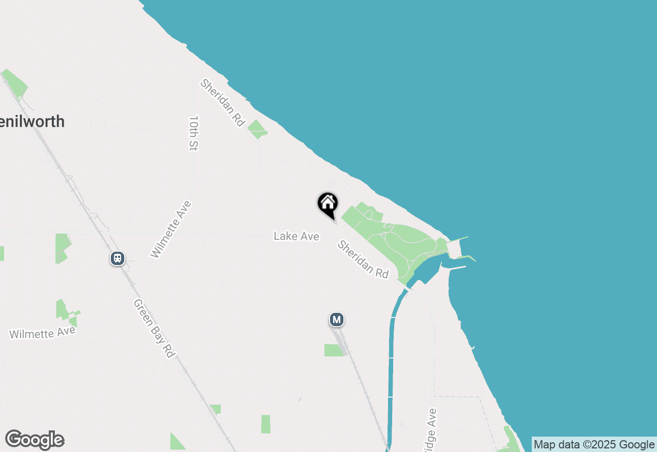 Map of 900 Sheridan Road, Wilmette, IL 60091