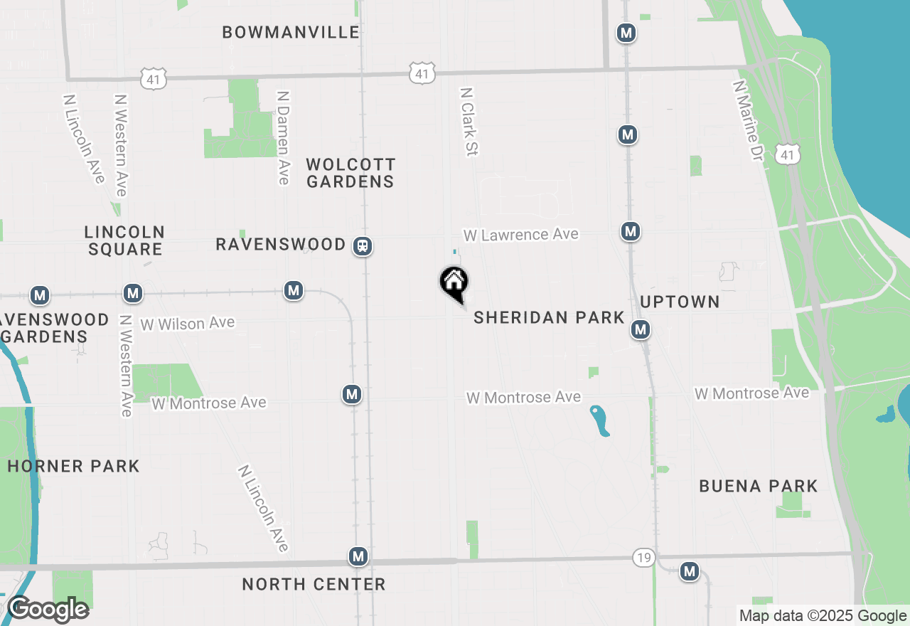 Map of 1530 W Wilson Avenue #2, Chicago, IL 60640