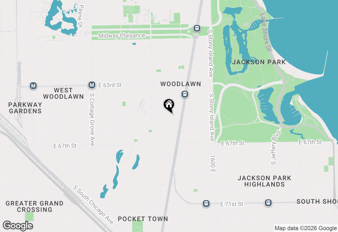 Map of 6502 S Kenwood Avenue, Chicago, IL 60637