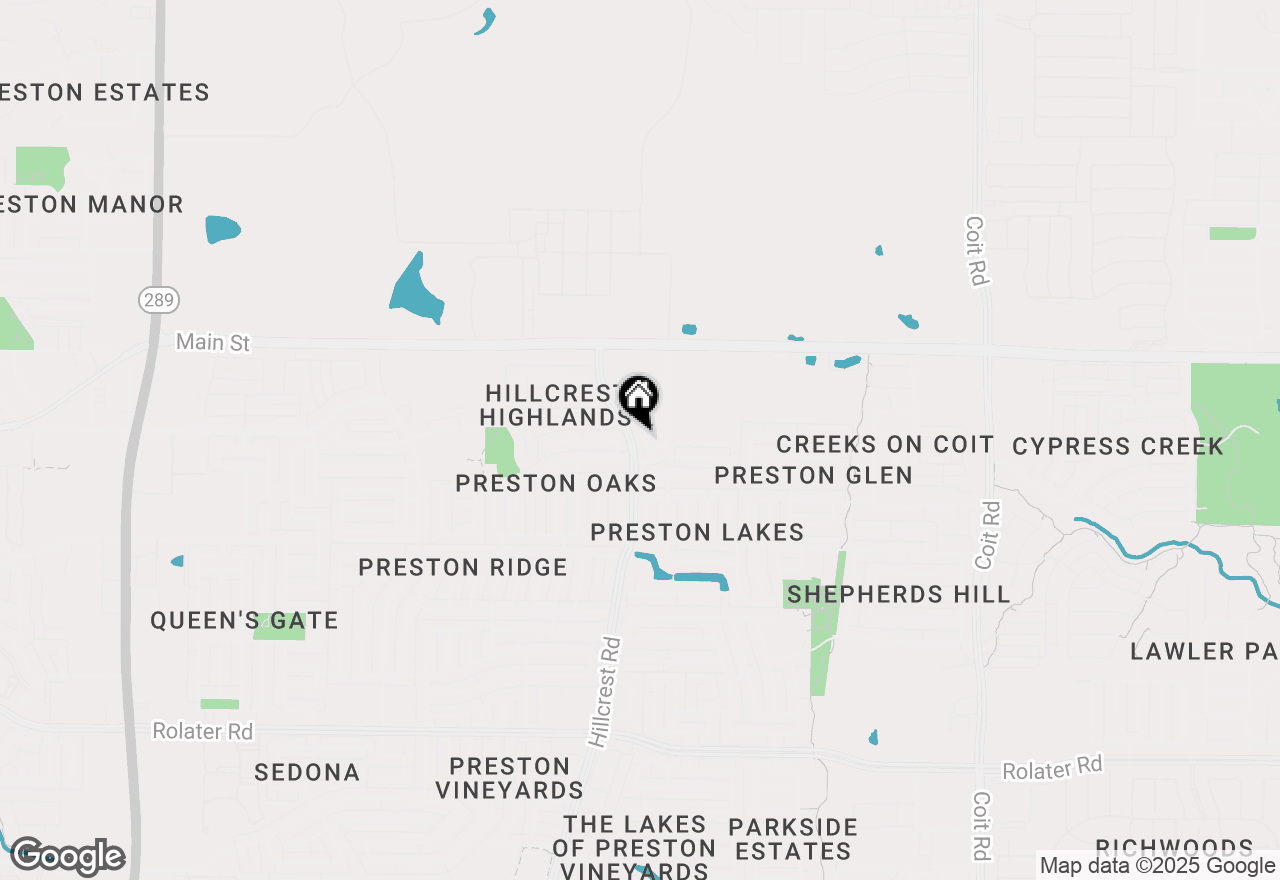 Map of 8505 Olivia Street, Frisco, TX 75035