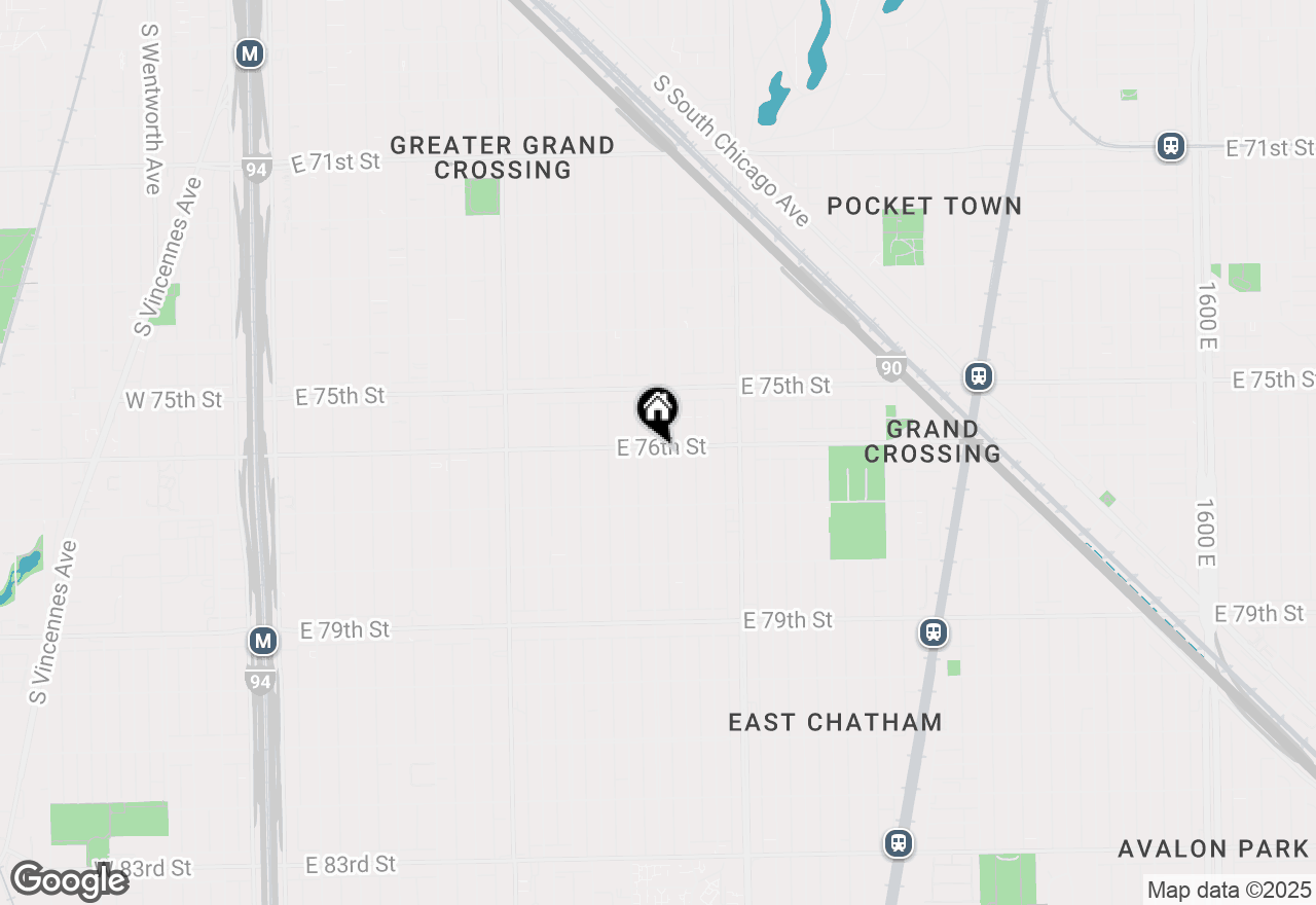 Map of 7605 S Champlain Avenue, Chicago, IL 60619