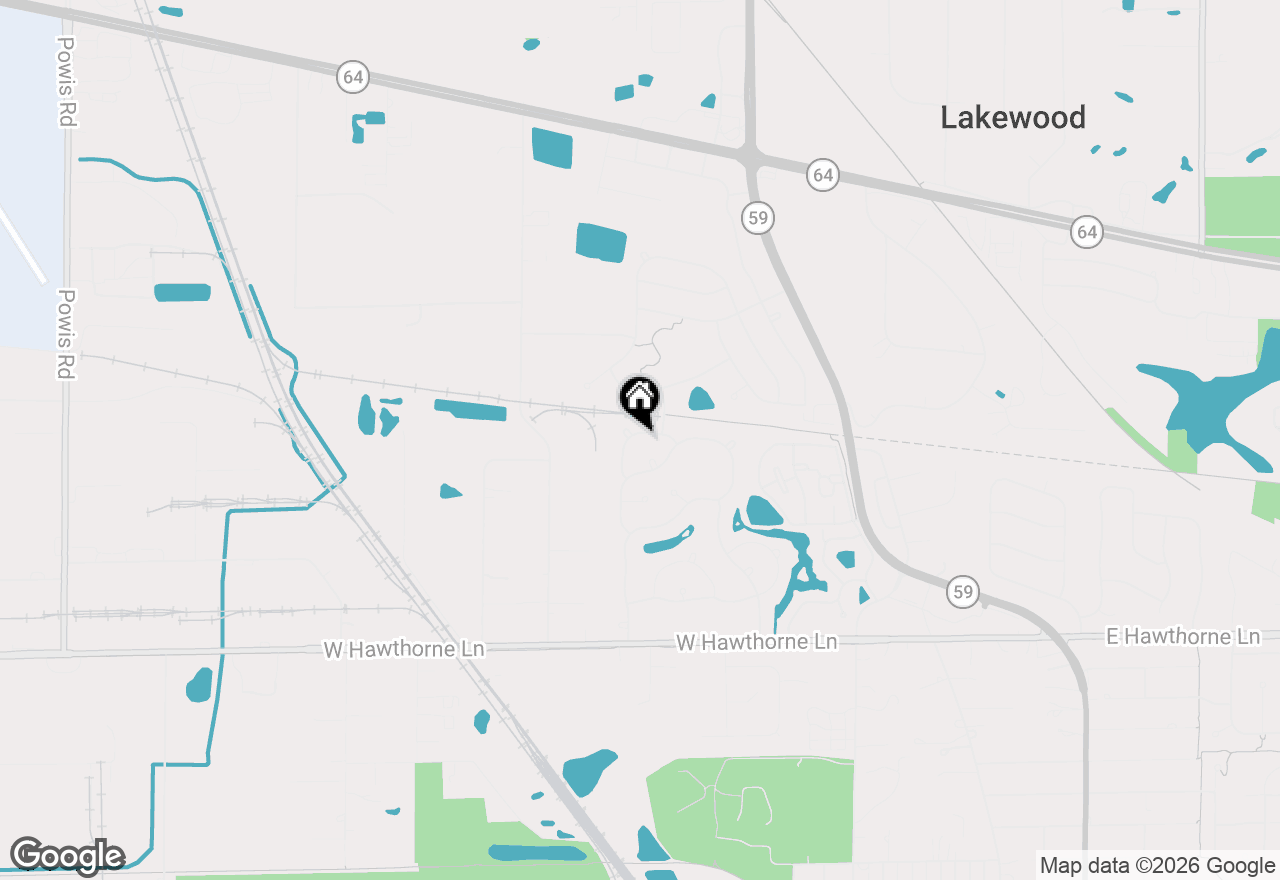 Map of 360 Thomas Drive, West Chicago, IL 60185