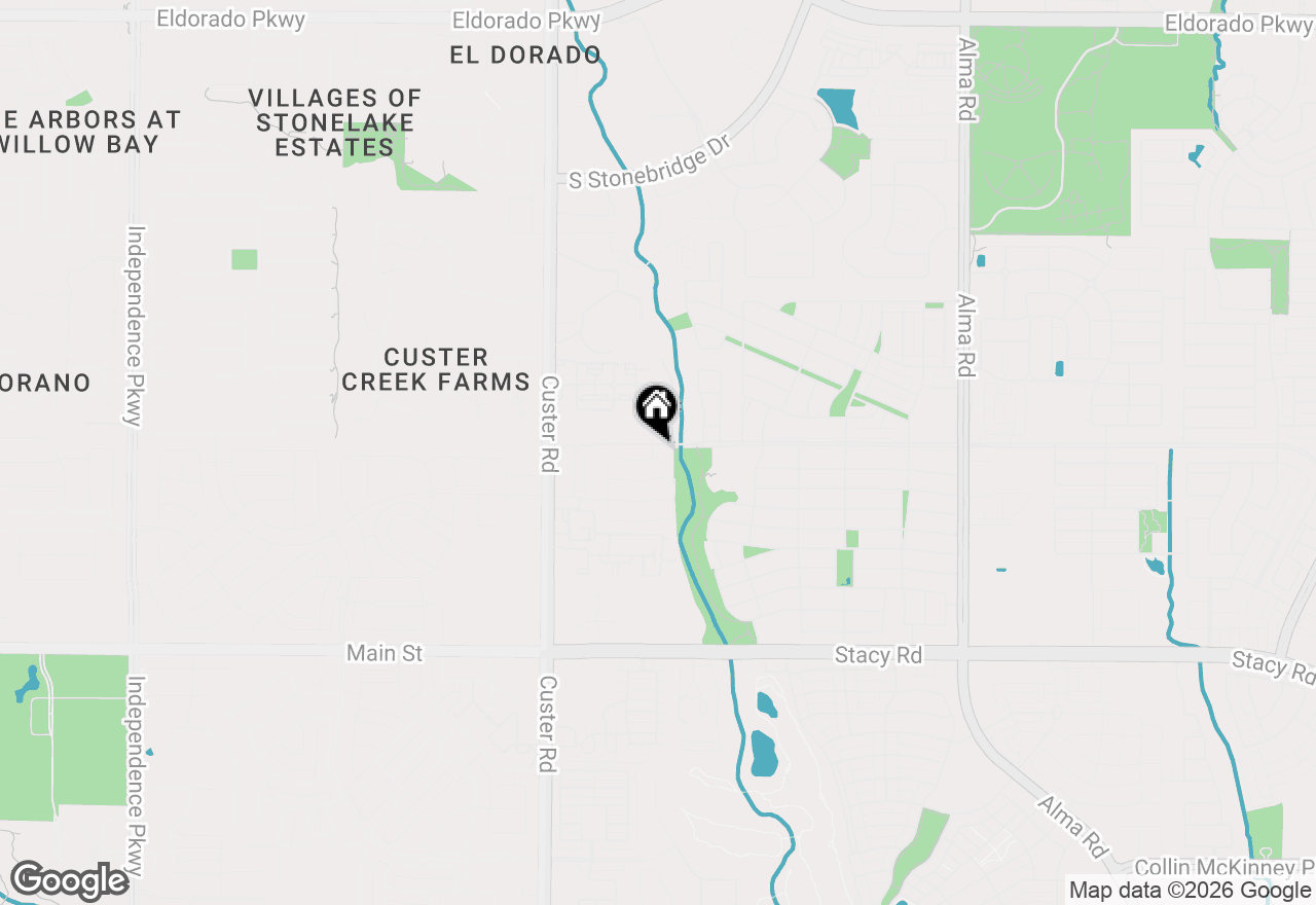 Map of 8604 Tatenhill Place, Mckinney, TX 75070