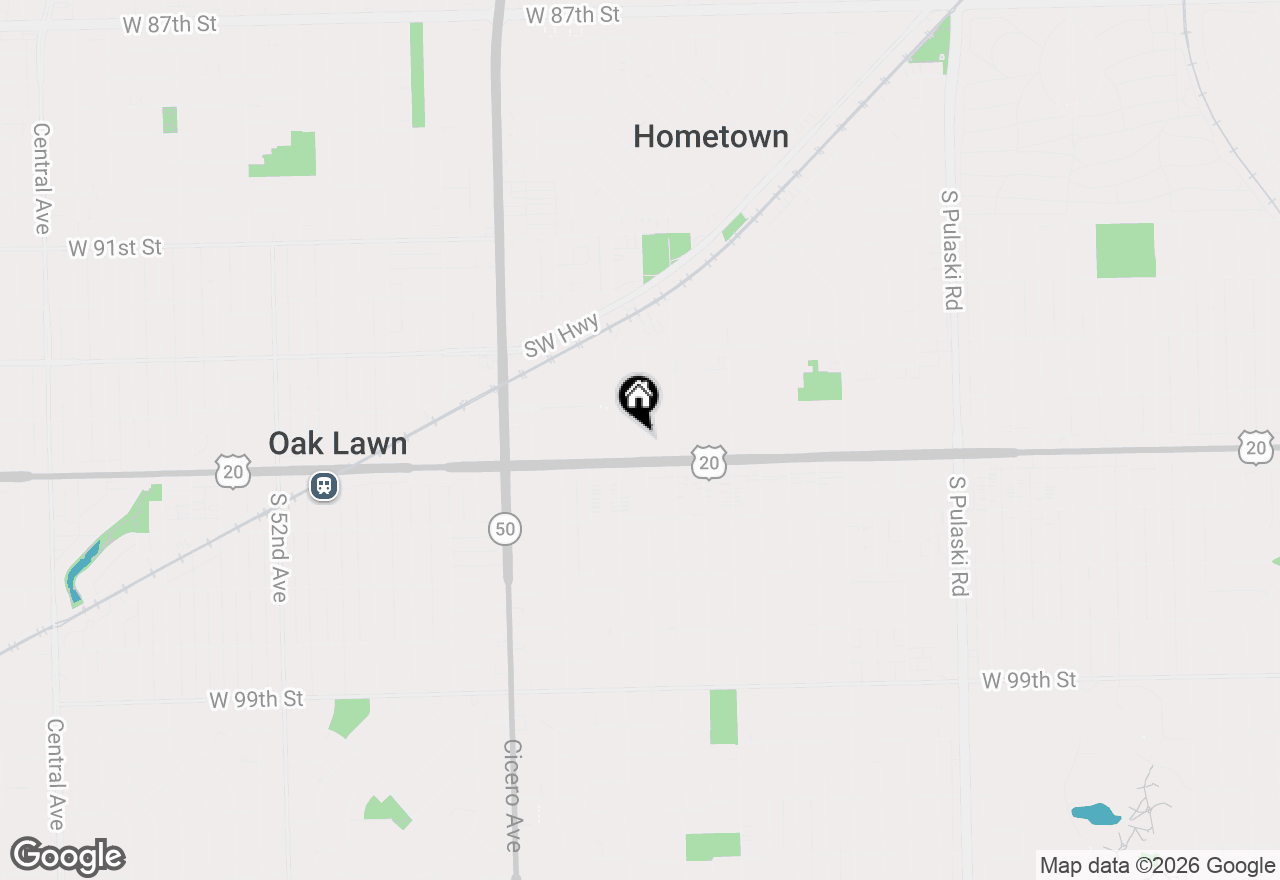 Map of 9432 S Kolmar Avenue #2A, Oak Lawn, IL 60453