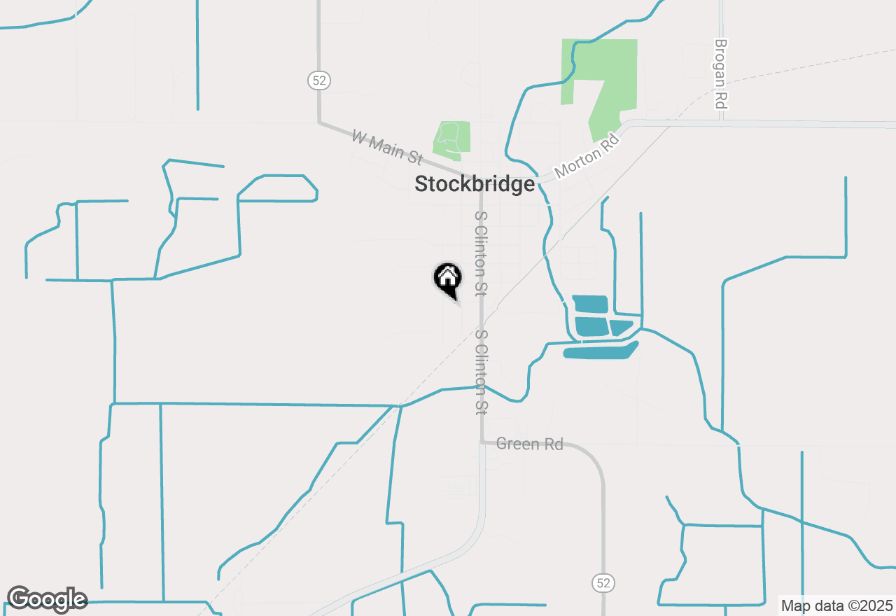Map of 613 Cherry Street, Stockbridge, MI 49285