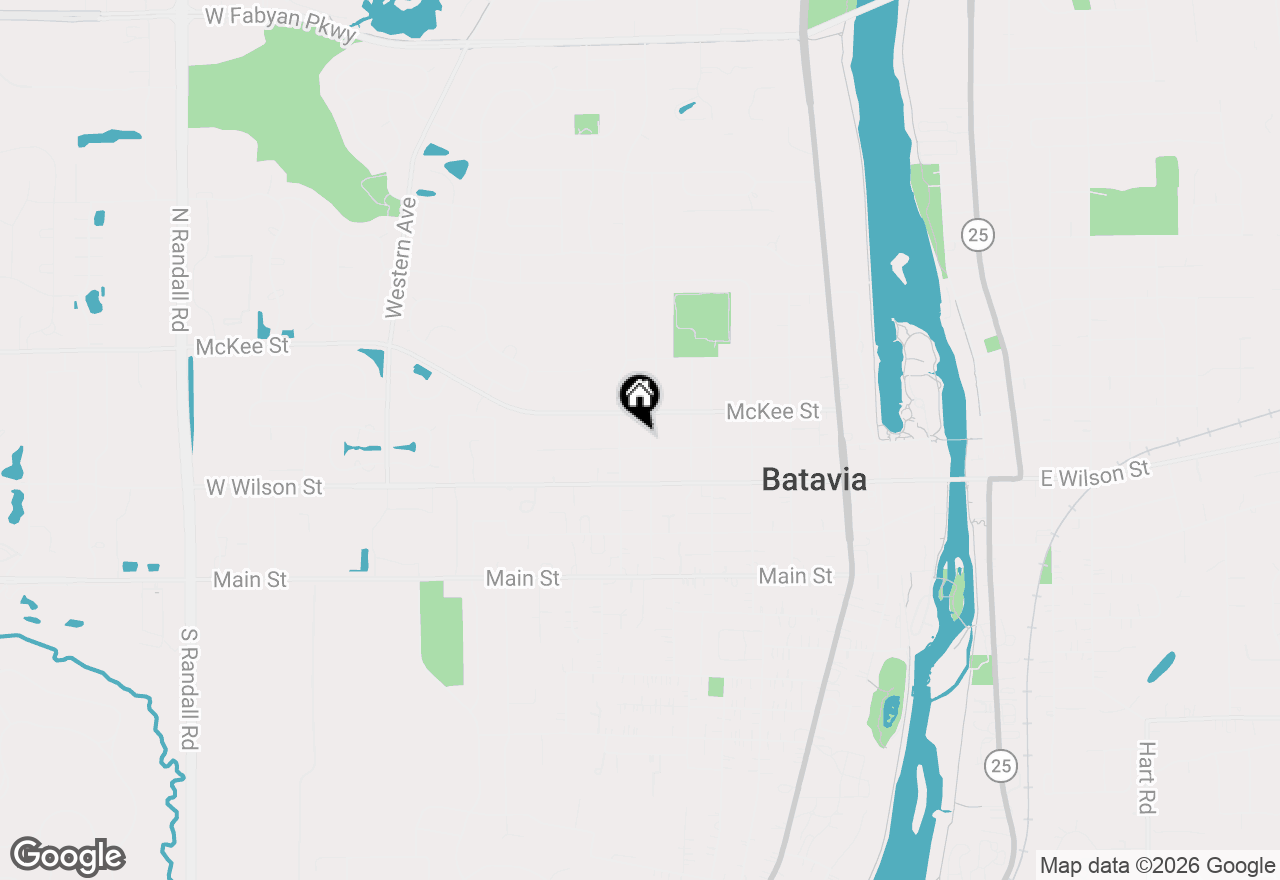 Map of 107 N Mallory Avenue, Batavia, IL 60510