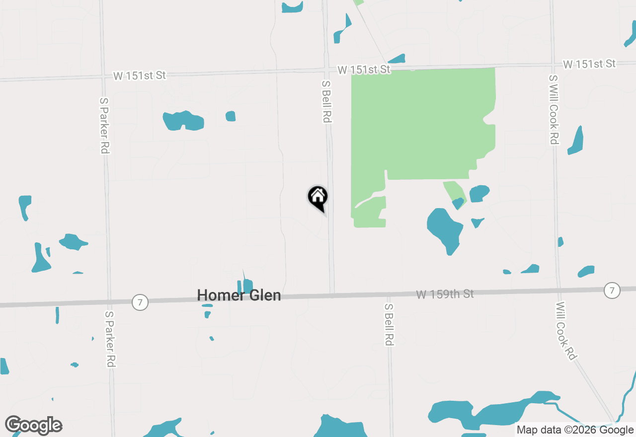 Map of 15614 S Badger Lane, Homer Glen, IL 60491
