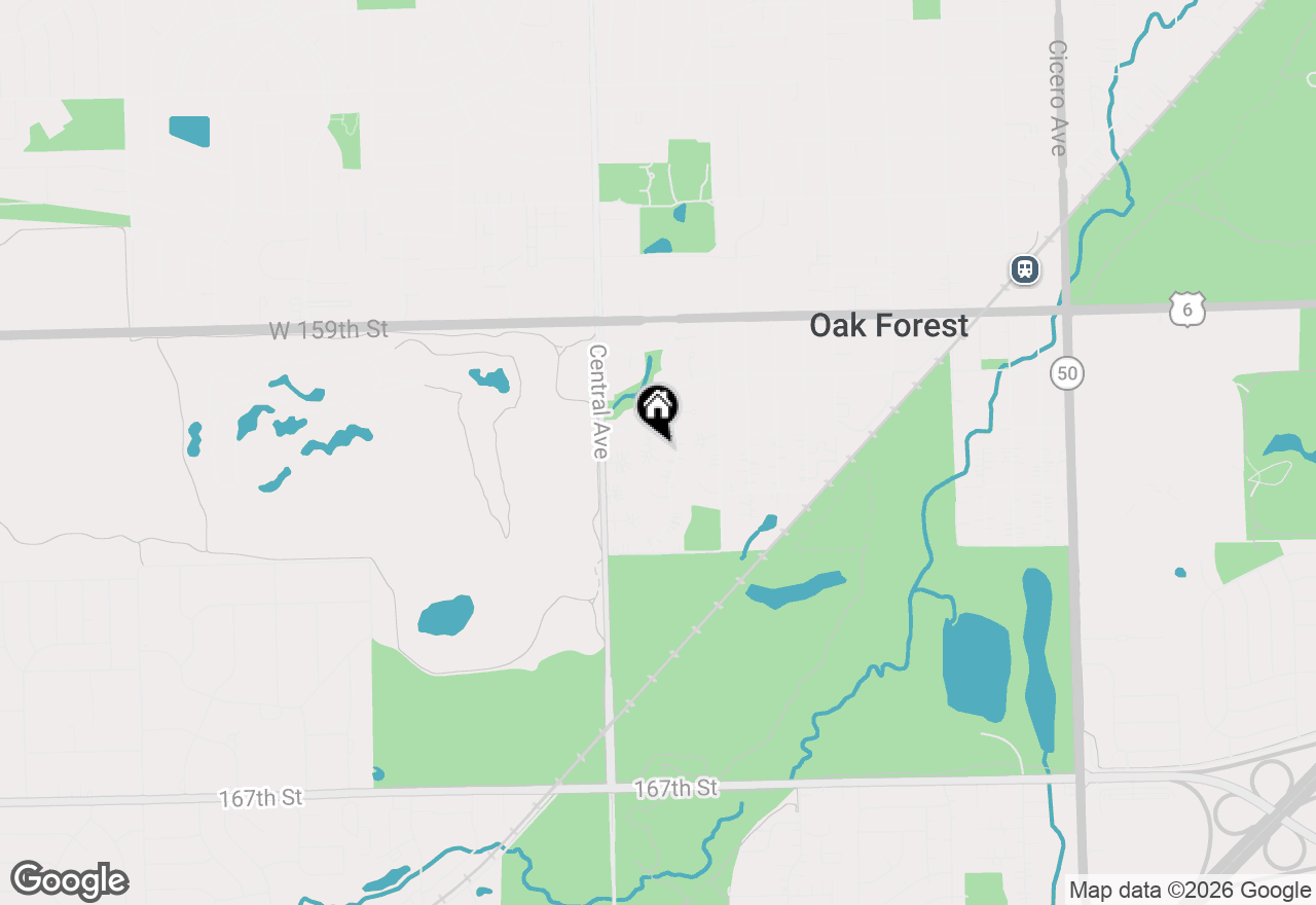 Map of 16103 Beth Court, Oak Forest, IL 60452