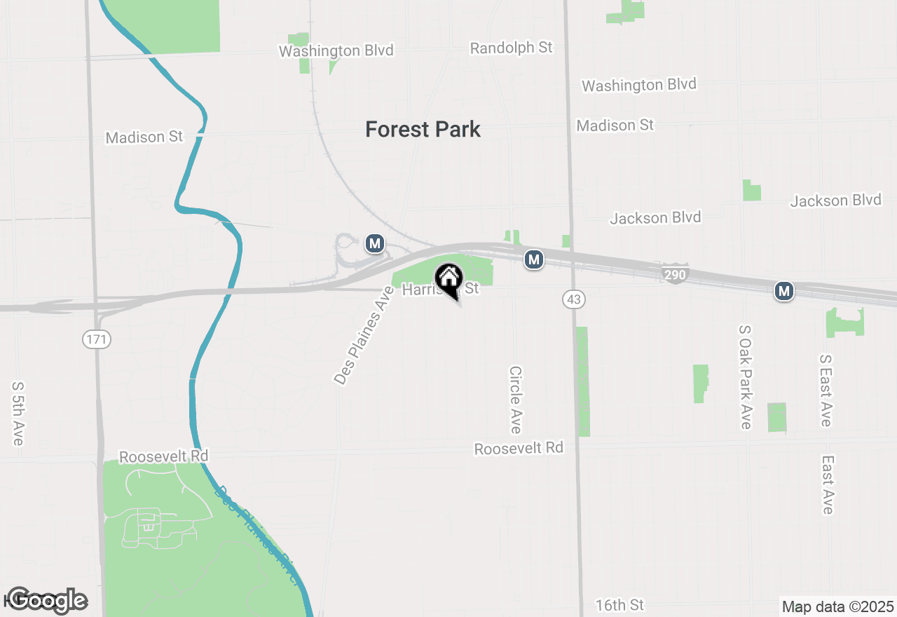 Map of 825 Beloit Avenue #2, Forest Park, IL 60130