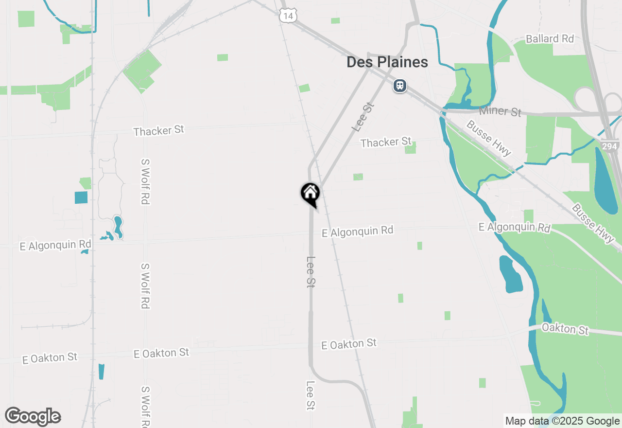 Map of 1108 Lee Street, Des Plaines, IL 60016